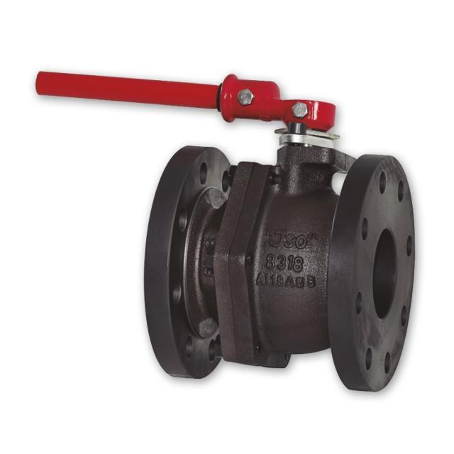 Valvula de Bola DIN, Marca ISO, Modelo F14, Cuerpo Hiero Fundido, Bola Acero Inoxidable, Bridas PN16