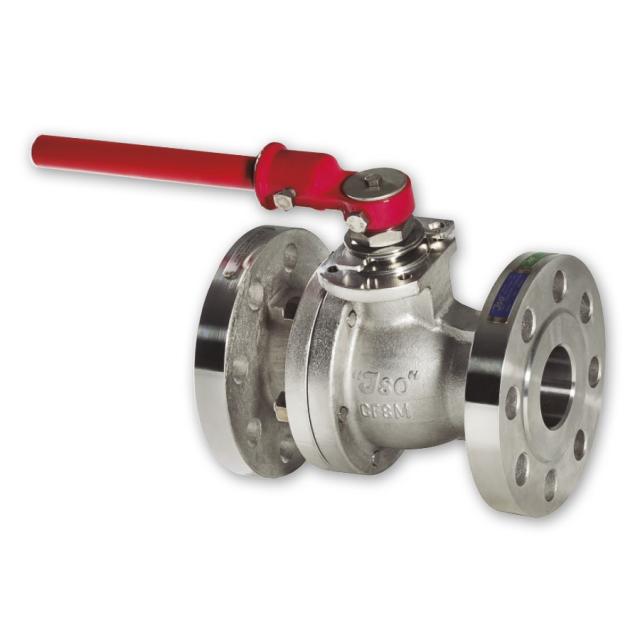 Valvula de Bola ANSI, Marca ISO, Modelo F14A, Cuerpo Acero Inoxidable, Bola Acero Inoxidable, Bridas 150 LBS